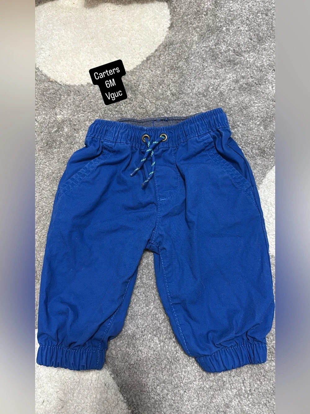 Carter's Bright Blue Baby Jogger Pants